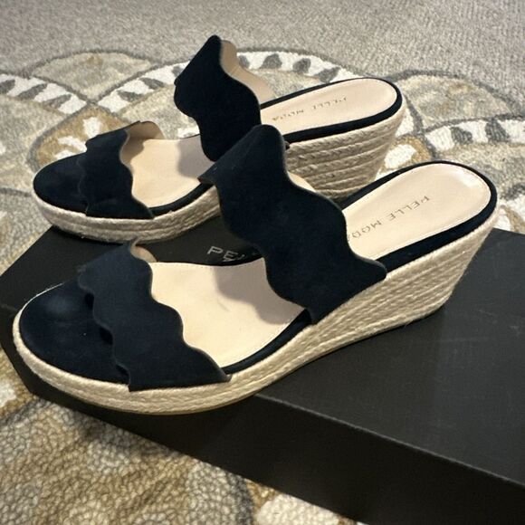 Womens PELLE MODA Wedge Espadrille Sandas Size 8 EUC - Picture 4 of 5